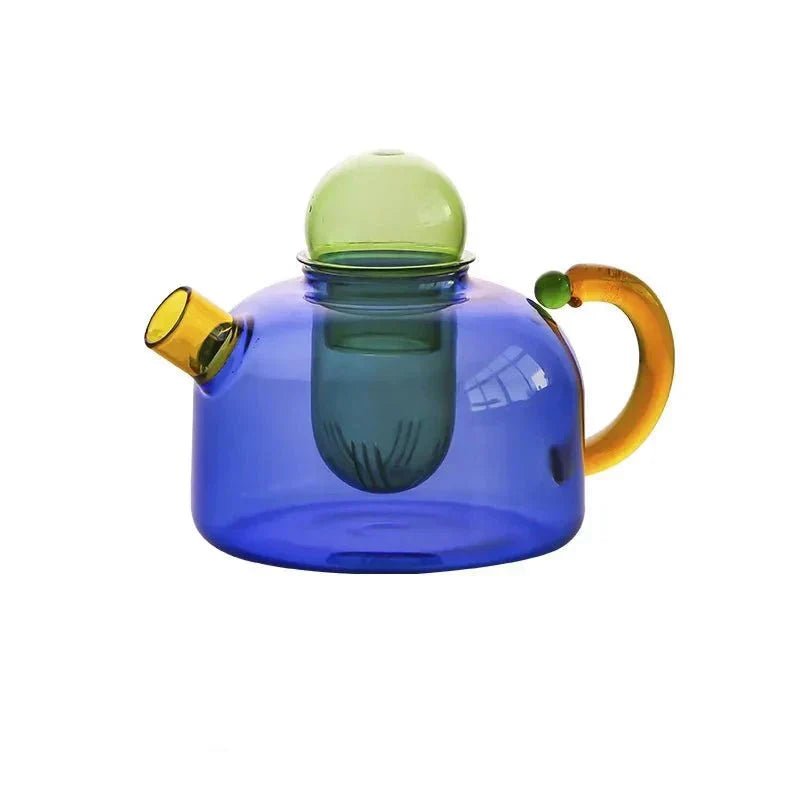 Glass Teapot and Cup Set Borosilicate Glass Built In Infuser Transparent Design - Image 11
