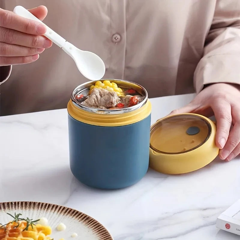 Insulated Stainless Steel Thermos Lunch Box – Leak-Proof Container for Hot and Cold Meals - Image 4