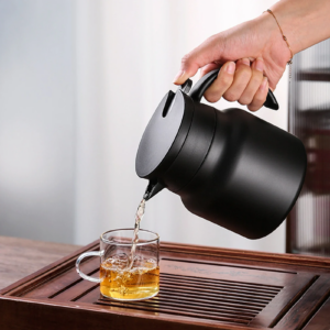 Alternative view of Stainless Steel Insulation Pot - Spill-Proof Thermal Jug for Hot Beverages, Durable Vacuum Design, Easy Pour Spout