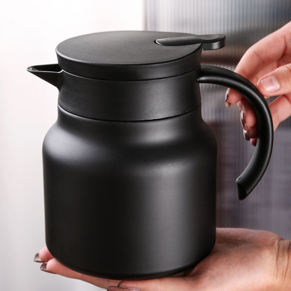 Stainless Steel Insulation Pot - Spill-Proof Thermal Jug for Hot Beverages, Durable Vacuum Design, Easy Pour Spout - Image 8