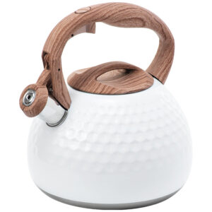 Alternative view of Whistling Tea Kettle 95oz Stainless Steel Stovetop Ergonomic Handle