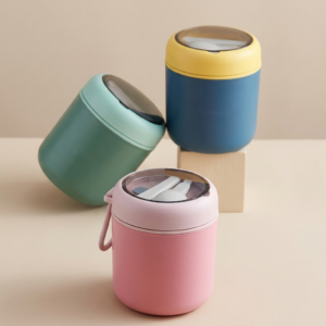 Insulated Stainless Steel Thermos Lunch Box – Leak-Proof Container for Hot and Cold Meals